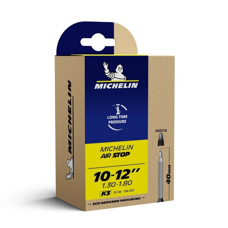 CHAMBRE à air vélo 12"x 1.30-1.80 (1/2 x 1.75-2 1/4) MICHELIN K4/K3 VALVE PRESTA