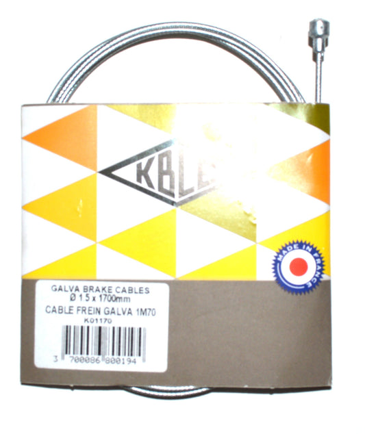 Câble de frein TRANSFIL vélo Route Shimano/SRAM 1,5x1700mm Galvanisé