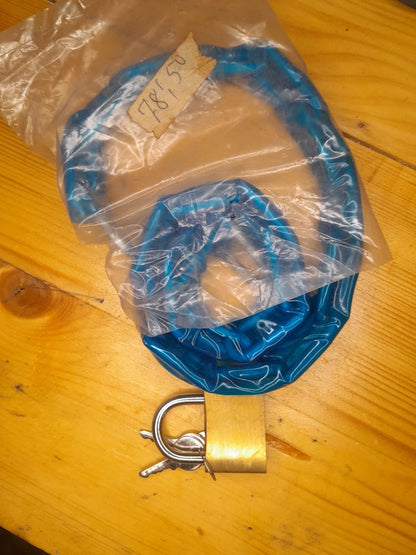 "NOS" ancien Antivol vélo Bleu vintage, eroica