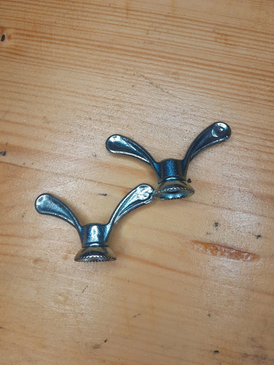 " NOS " ancien / 2x écrou Papillon Roues vélo vintage