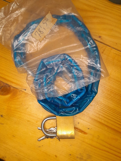 "NOS" ancien Antivol vélo Bleu vintage, eroica
